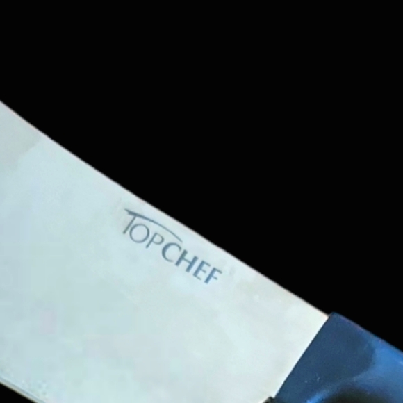 7 Top Chef Cutlery Kitchen Knives Black Handle Grip Stainless Steel Like NWOT - Picture 11 of 12